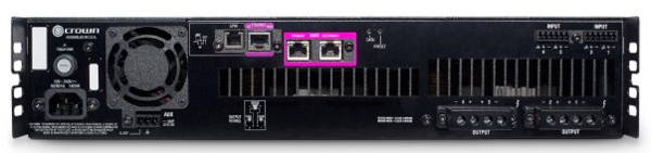 DCI4X600DA DCI 4|600DA - 4 CHANNEL POWER AMPLIFIER 600W @ 4OHM,70V 100V, WITH DANTE AES67 NETWORKED AUDIO